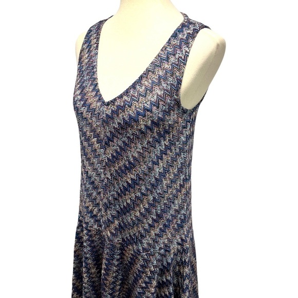 Maeve Westwater Chevron Knit V Neck Sleeveless Dress - Picture 5 of 13